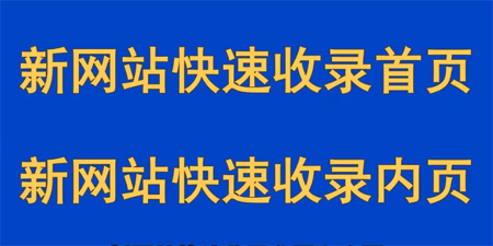 新網(wǎng)站快速收錄首頁，新網(wǎng)站快速收錄內(nèi)頁 
